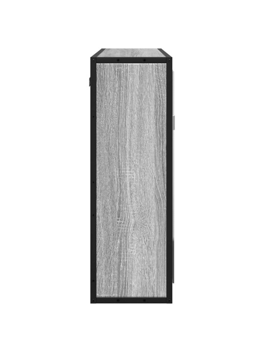 Kylpyhuoneen peilikaappi harmaa sonoma 65x20x60 cm tekninen puu