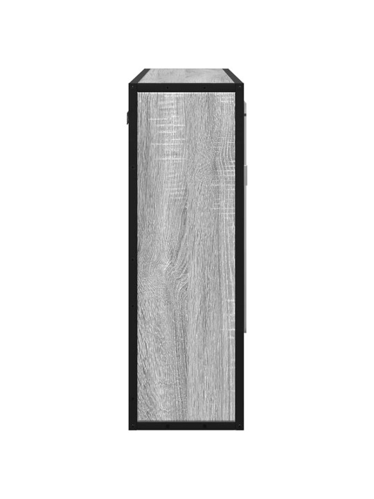 Kylpyhuoneen peilikaappi harmaa sonoma 65x20x60 cm tekninen puu