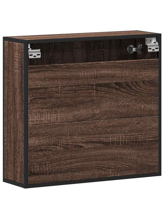 Kylpyhuoneen peilikaappi ruskea tammi 65x20x60 cm tekninen puu