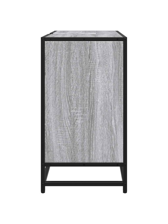 Kylpyhuoneen pesuallaskaappi harmaa sonoma engineered wood