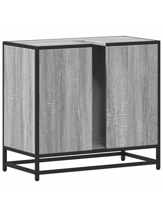 Kylpyhuoneen pesuallaskaappi harmaa sonoma engineered wood