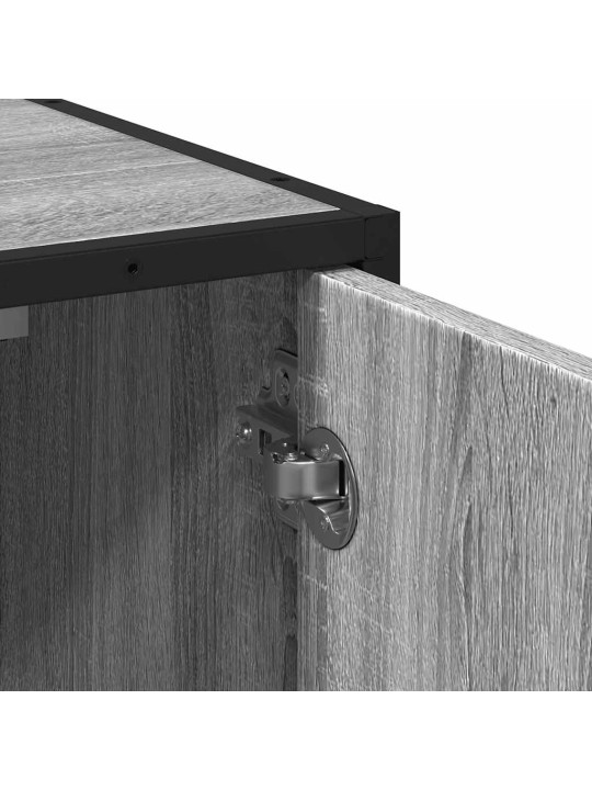 Kylpyhuoneen pesuallaskaappi harmaa sonoma engineered wood