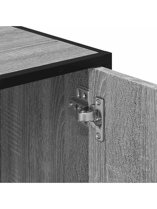 Kylpyhuoneen pesuallaskaappi harmaa sonoma engineered wood