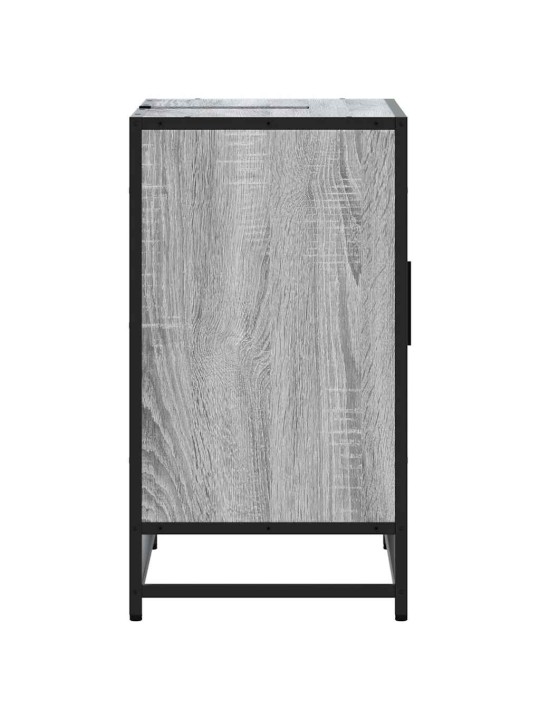 Kylpyhuoneen pesuallaskaappi harmaa sonoma engineered wood