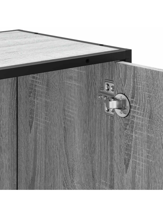 Kylpyhuoneen pesuallaskaappi harmaa sonoma engineered wood