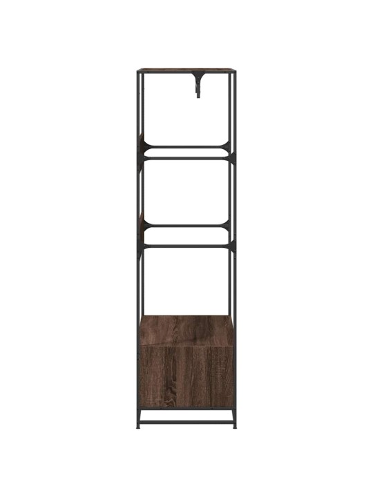 Vaatekaappi ruskea tammi 90x50x180 cm tekninen puu