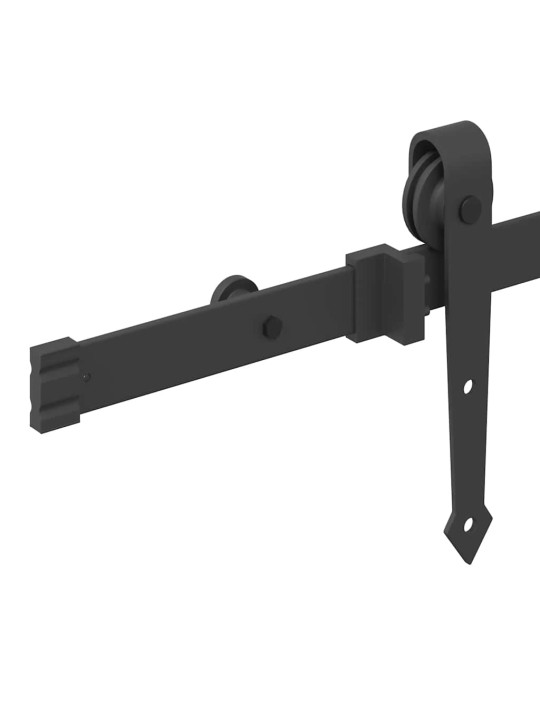 Liukuoven asennussarja teräs 213,5 cm musta