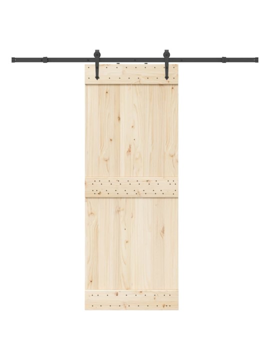 Liukuoven asennussarja teräs 213,5 cm musta