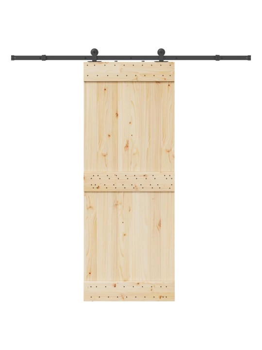 Liukuoven asennussarja teräs 213,5 cm musta