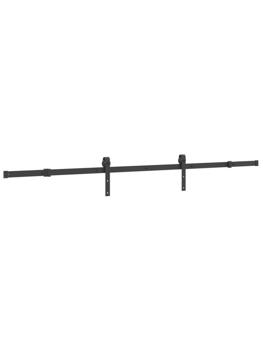 Liukuoven asennussarja teräs 213,5 cm musta