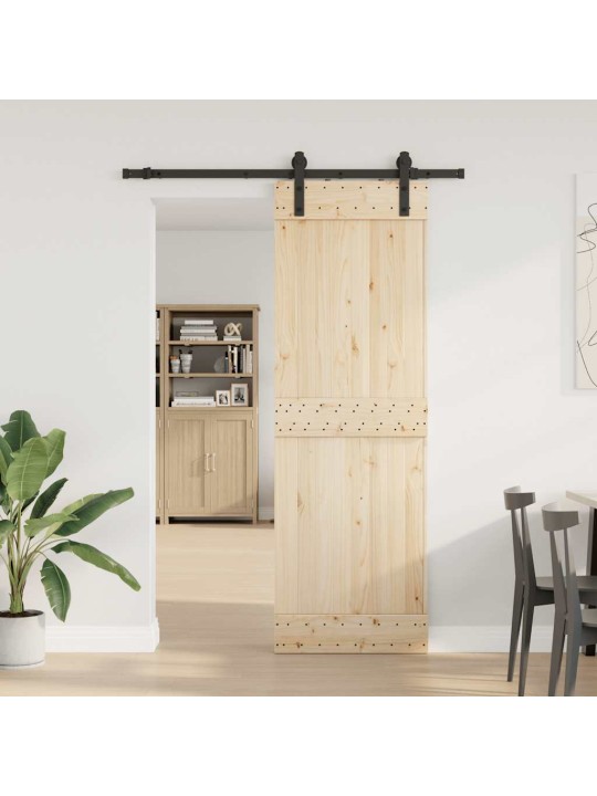 Liukuoven asennussarja teräs 183 cm musta