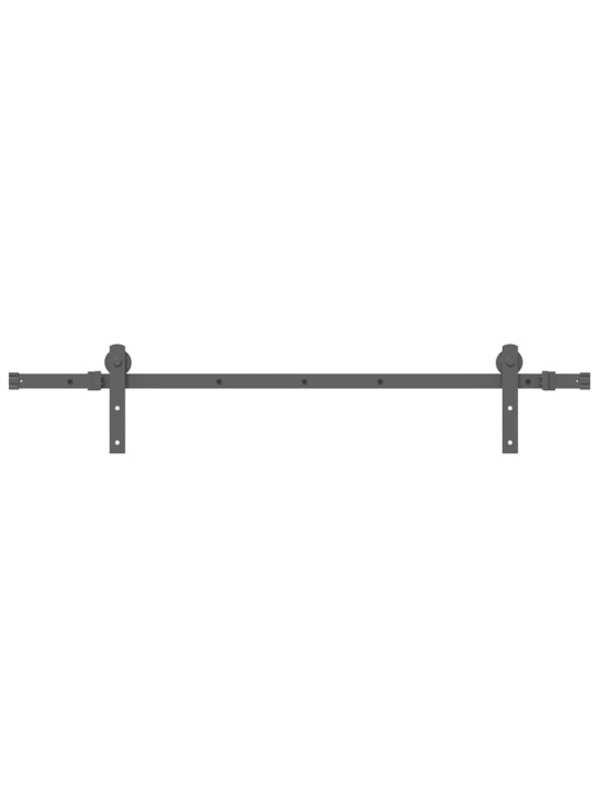 Liukuovi Hardware Kit 152 cm Teräs Musta