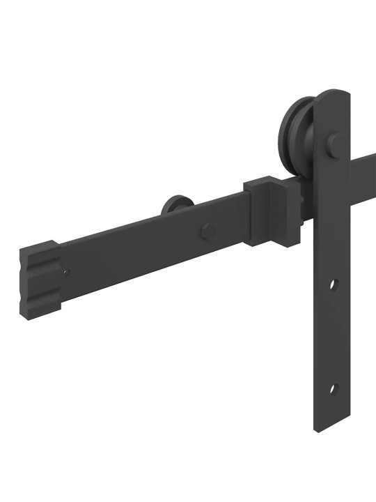 Liukuoven asennussarja teräs 213,5 cm musta