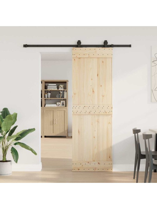 Liukuoven asennussarja teräs 183 cm musta