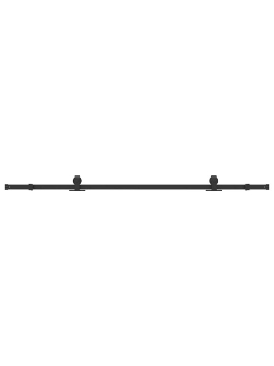 Liukuovi Hardware Kit 213 cm Teräs Musta