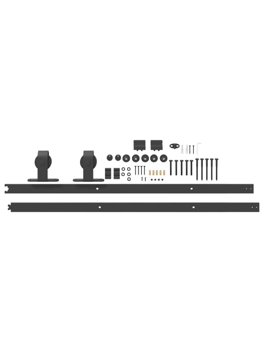 Liukuovi Hardware Kit 213 cm Teräs Musta