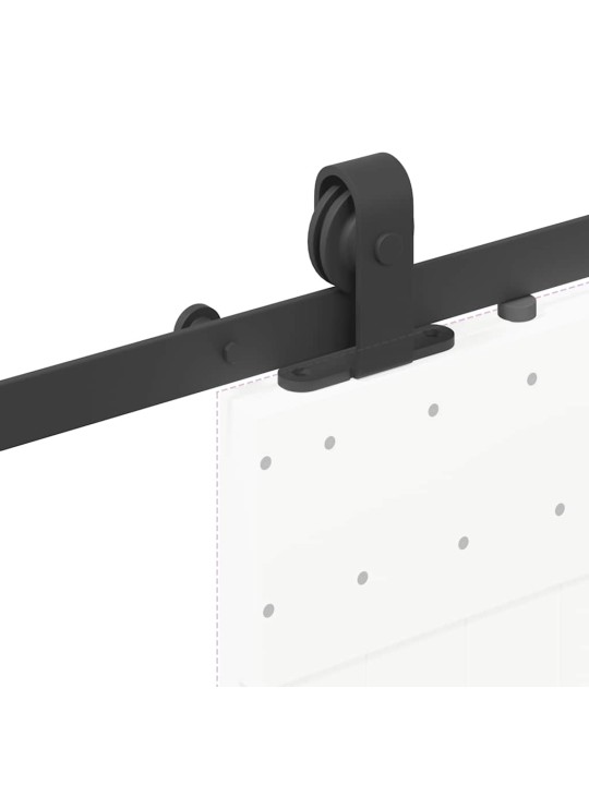 Liukuovi Hardware Kit 213 cm Teräs Musta