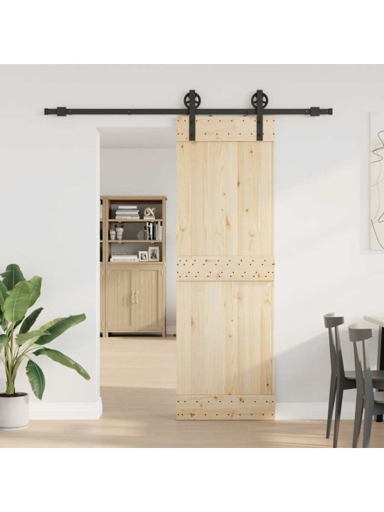 Liukuoven asennussarja teräs 200 cm musta