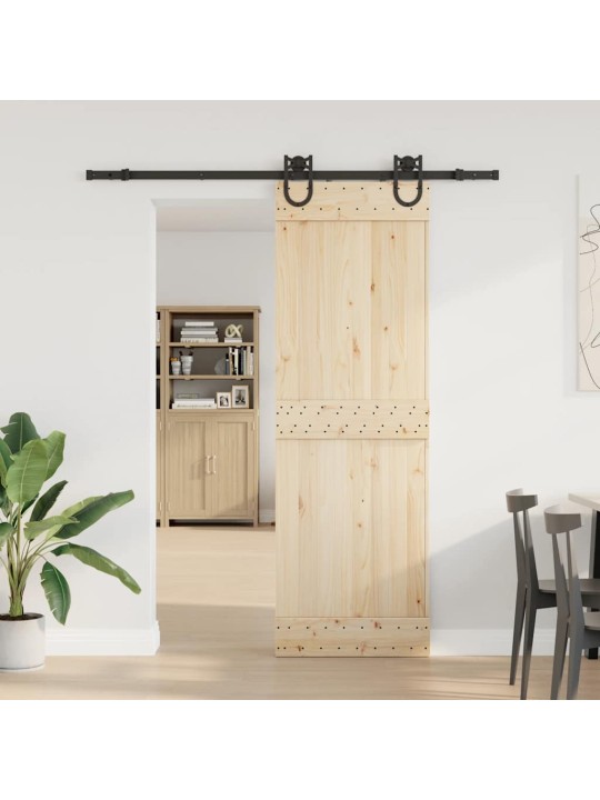 Liukuoven asennussarja teräs 183 cm musta
