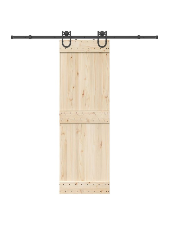 Liukuoven asennussarja teräs 200 cm musta