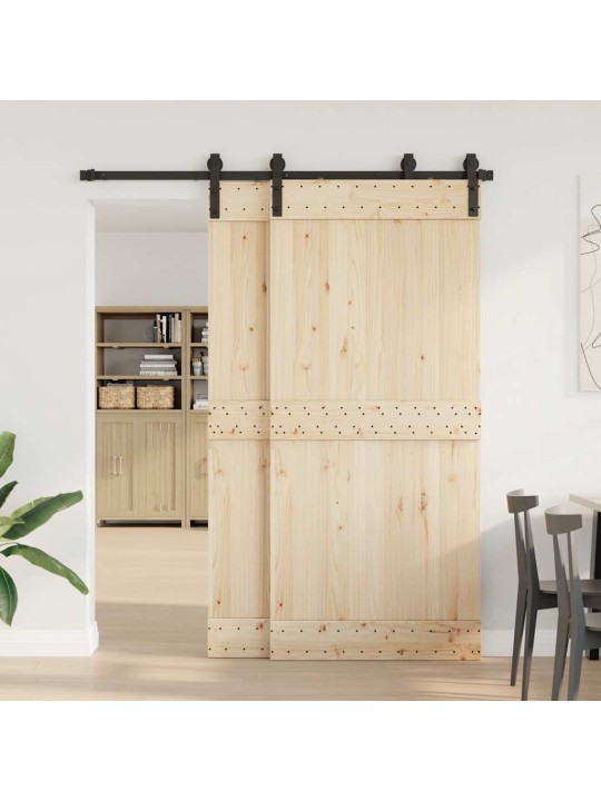 Liukuoven asennussarja teräs 183 cm musta