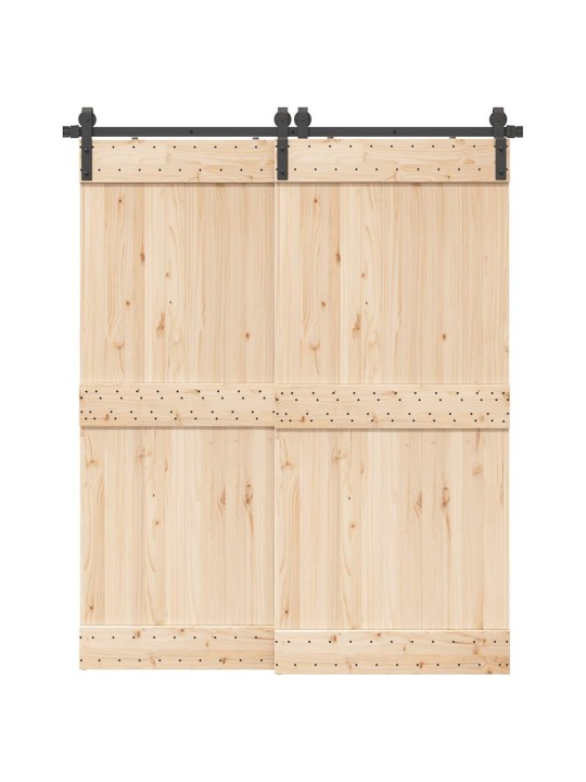 Liukuoven asennussarja teräs 183 cm musta