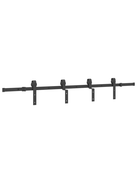 Liukuoven asennussarja teräs 200 cm musta
