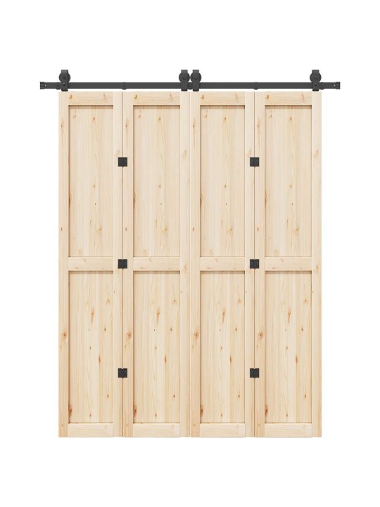Liukuoven asennussarja teräs 183 cm musta