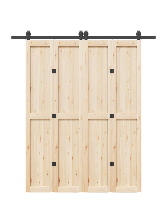 Liukuoven asennussarja teräs 200 cm musta