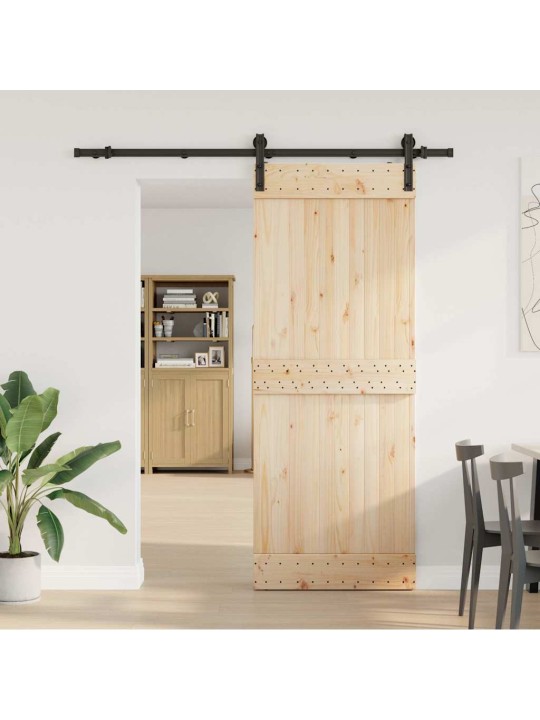 Liukuoven asennussarja teräs 183 cm musta