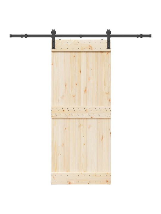 Liukuoven asennussarja teräs 183 cm musta