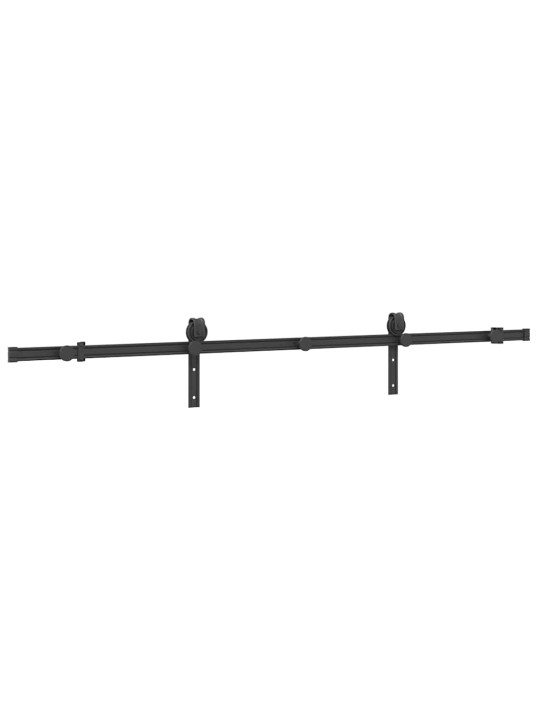 Liukuoven asennussarja teräs 200 cm musta