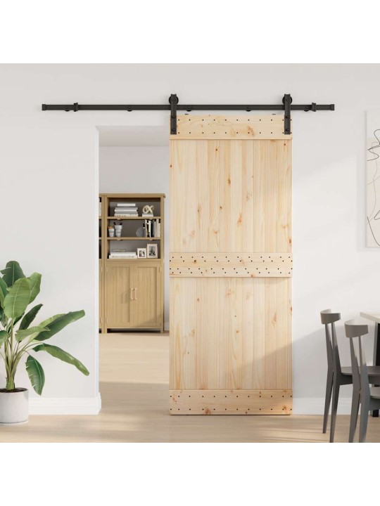 Liukuoven asennussarja teräs 200 cm musta