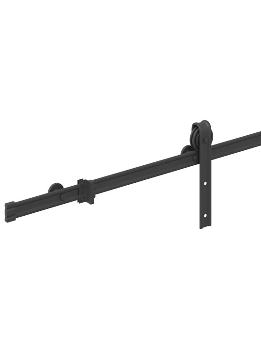 Liukuoven asennussarja teräs 200 cm musta