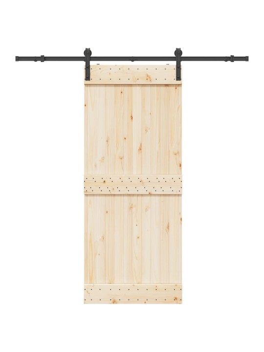 Liukuoven asennussarja teräs 200 cm musta