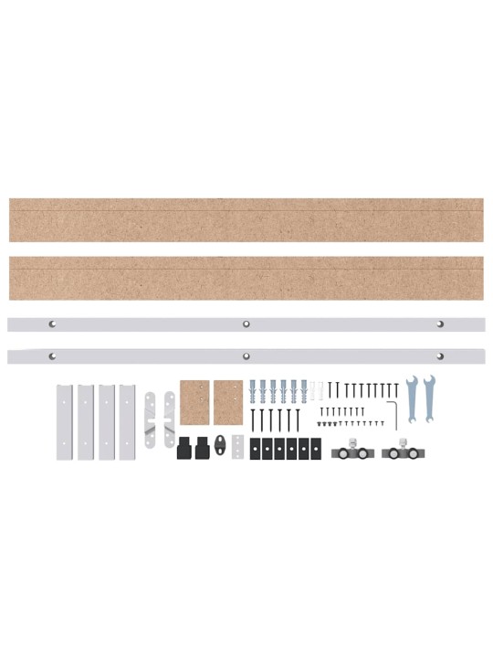 Liukuovi Hardware Kit 200 cm Alumiiniseos Sliver