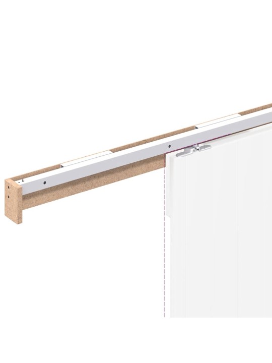 Liukuovi Hardware Kit 200 cm Alumiiniseos Sliver