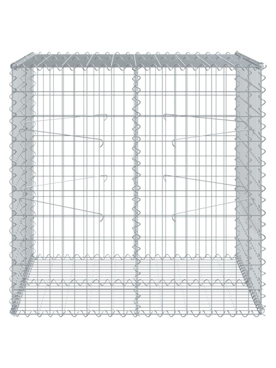 Kivikori katolla 100x100x100 cm galvanoitu rauta