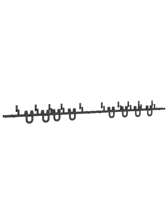 Liukuovi Hardware Kit 400 cm Teräs Musta