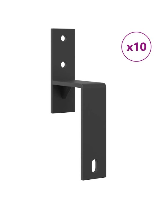 Liukuovi Hardware Kit 400 cm Teräs Musta