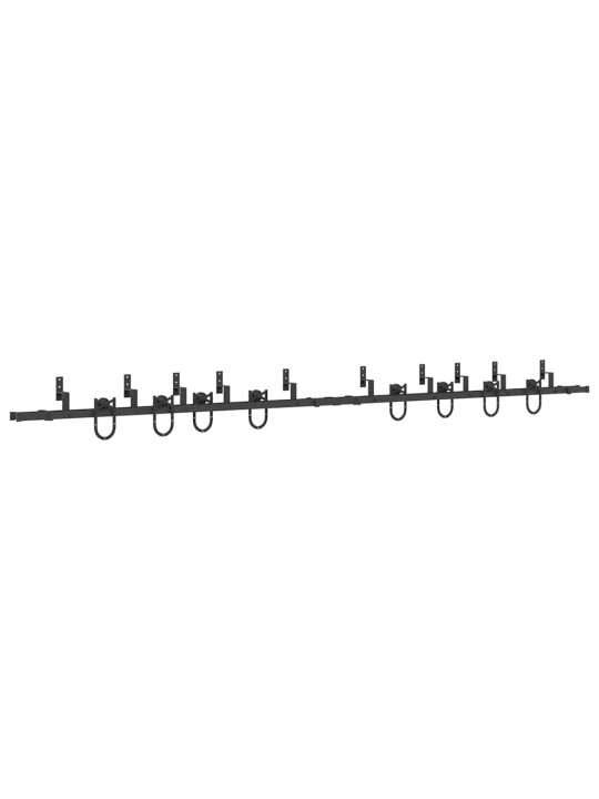 Liukuovi Hardware Kit 400 cm Teräs Musta