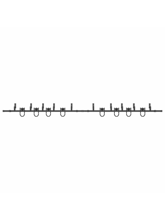 Liukuovi Hardware Kit 400 cm Teräs Musta