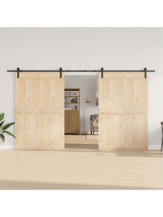 Liukuovi Hardware Kit 400 cm Teräs Musta
