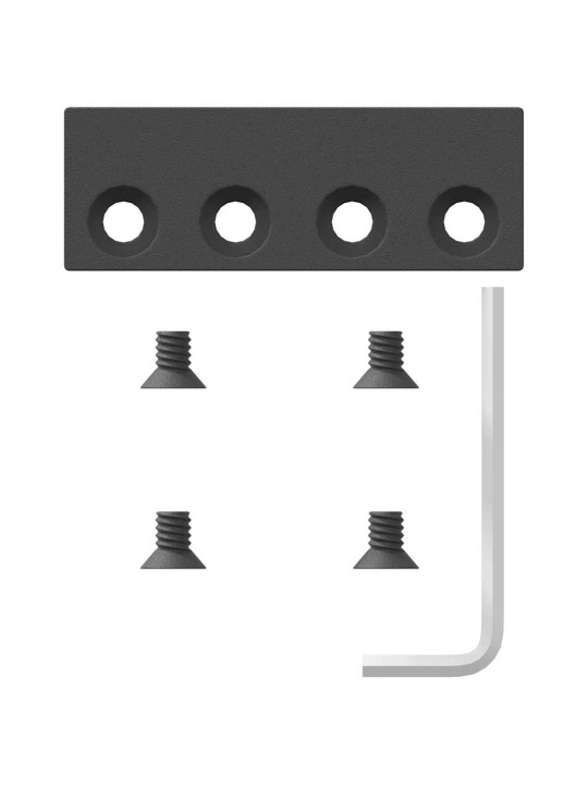 Liukuovi Hardware Kit 400 cm Teräs Musta