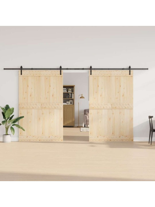 Liukuovi hardware kit 427 cm teräs musta
