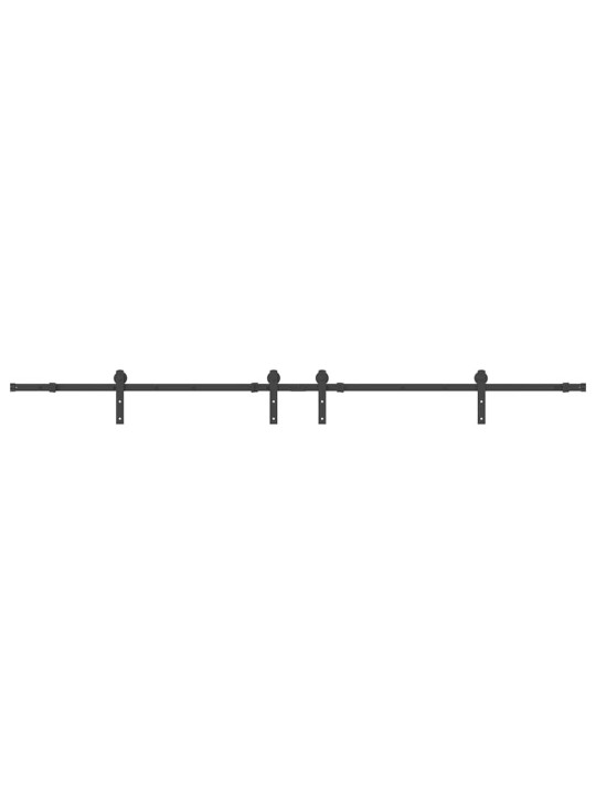 Liukuovi hardware kit 427 cm teräs musta
