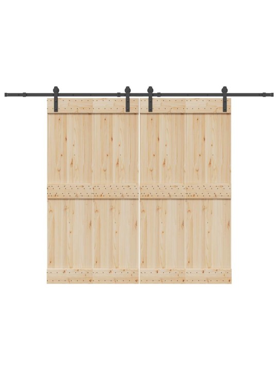 Liukuovi hardware kit 427 cm teräs musta