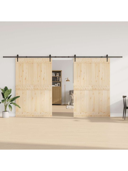 Liukuovi Hardware Kit 427 cm Teräs Musta