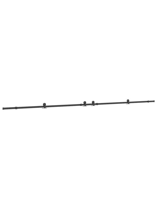 Liukuovi Hardware Kit 427 cm Teräs Musta
