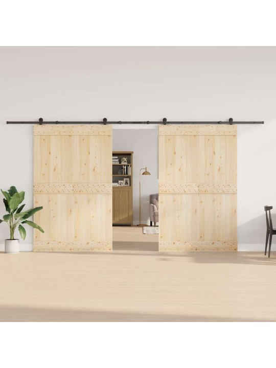 Liukuovi Hardware Kit 427 cm Teräs Musta